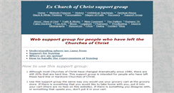 Desktop Screenshot of ex-churchofchrist.com